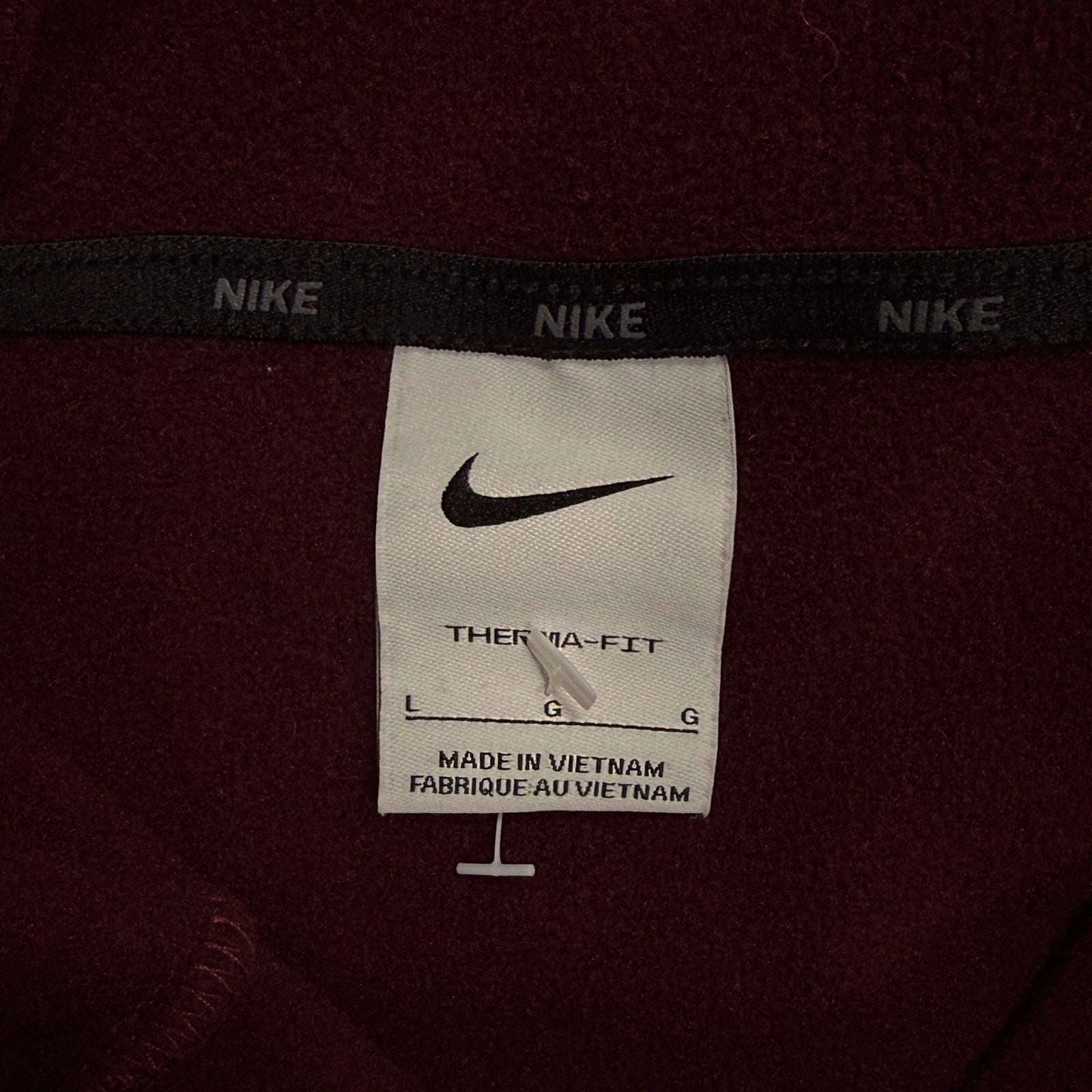 Nike Hoodie in large burgundy color