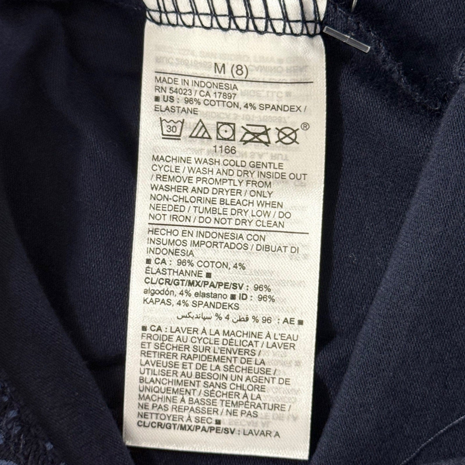 Girls Old Navy casual pants. New! navy color with blue flowers size M (8)