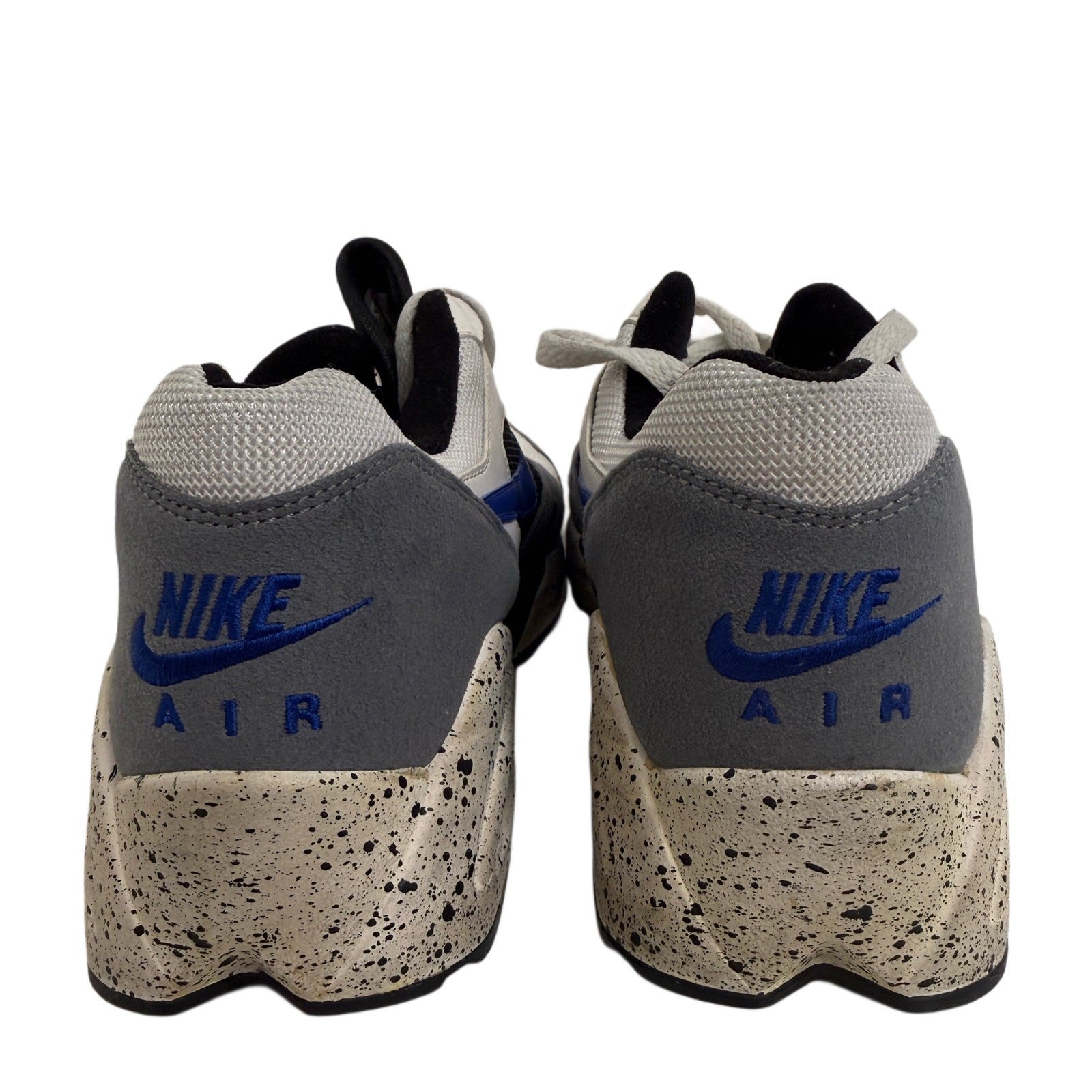 Nike Air Sneakers Gray White Blue Size US 9 / EU 42.5 Retro Running Style