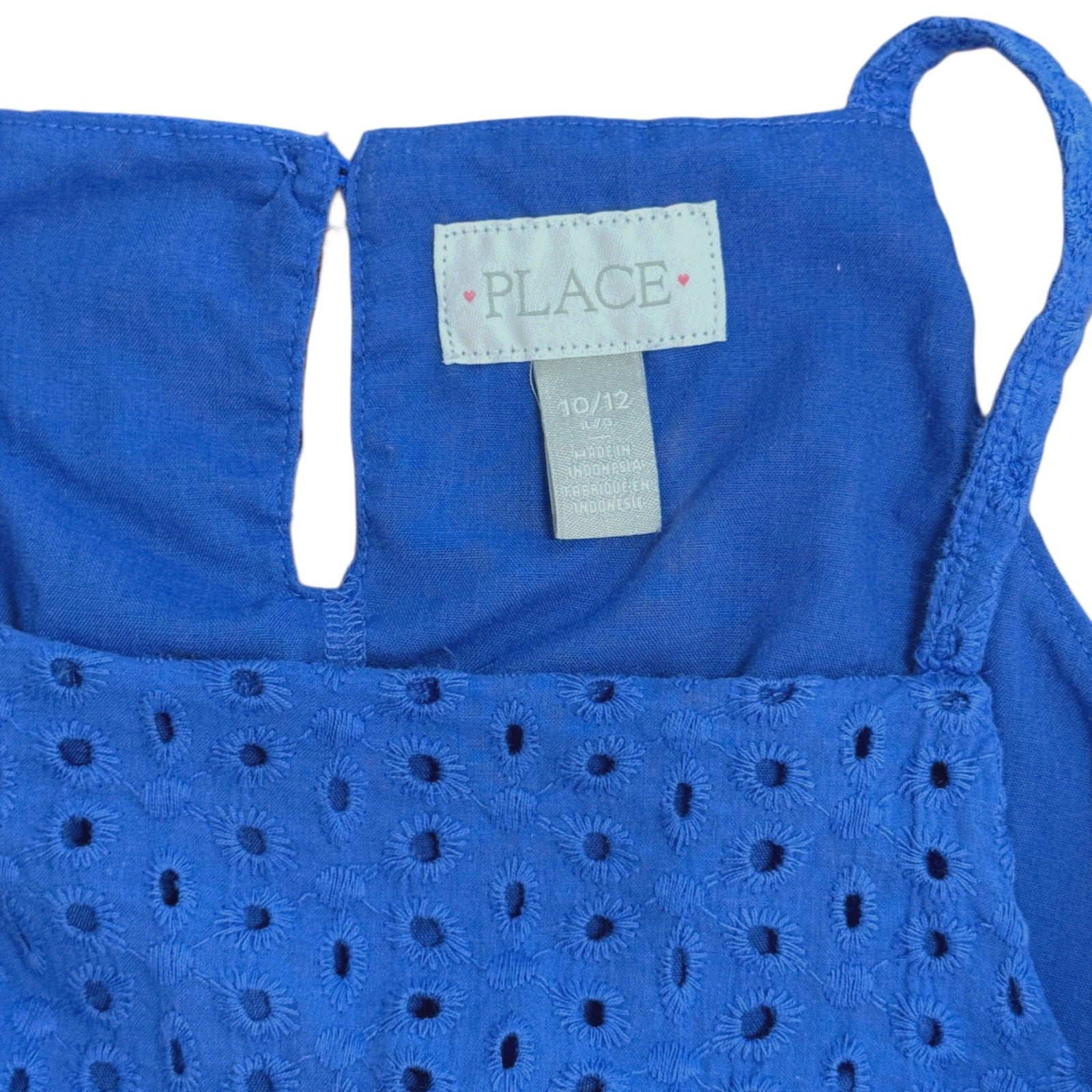 Kids children's Place  blue spaghetti strap flared dress for girls in size  10/12
