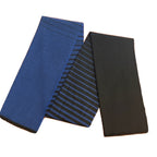Allen Edmonds Men’s scarf 100% wool in stripe black and navy