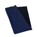Allen Edmonds Men’s scarf 100% wool in stripe black and navy