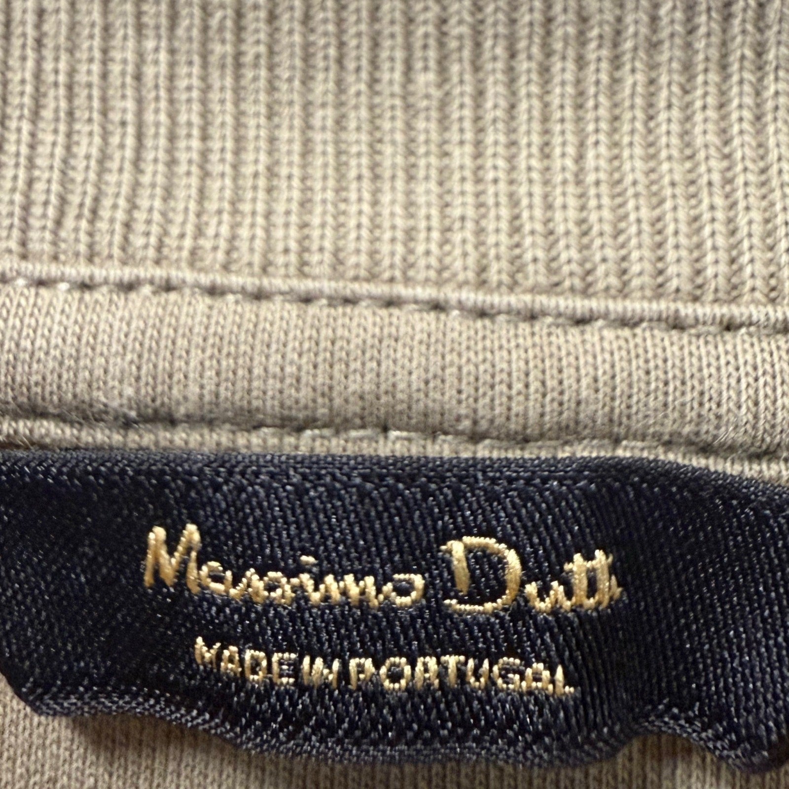 Massimo Dutti Men's grey knit top in size XL