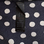 Topshop Black and white polka dot long dress in size 6