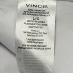 VINCE. LINEN MIX WHITE WOMAN'S PANTS SIZE L