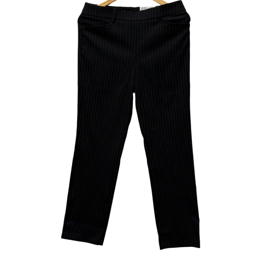 Rafaella black and white stripe woman's pants in size 8