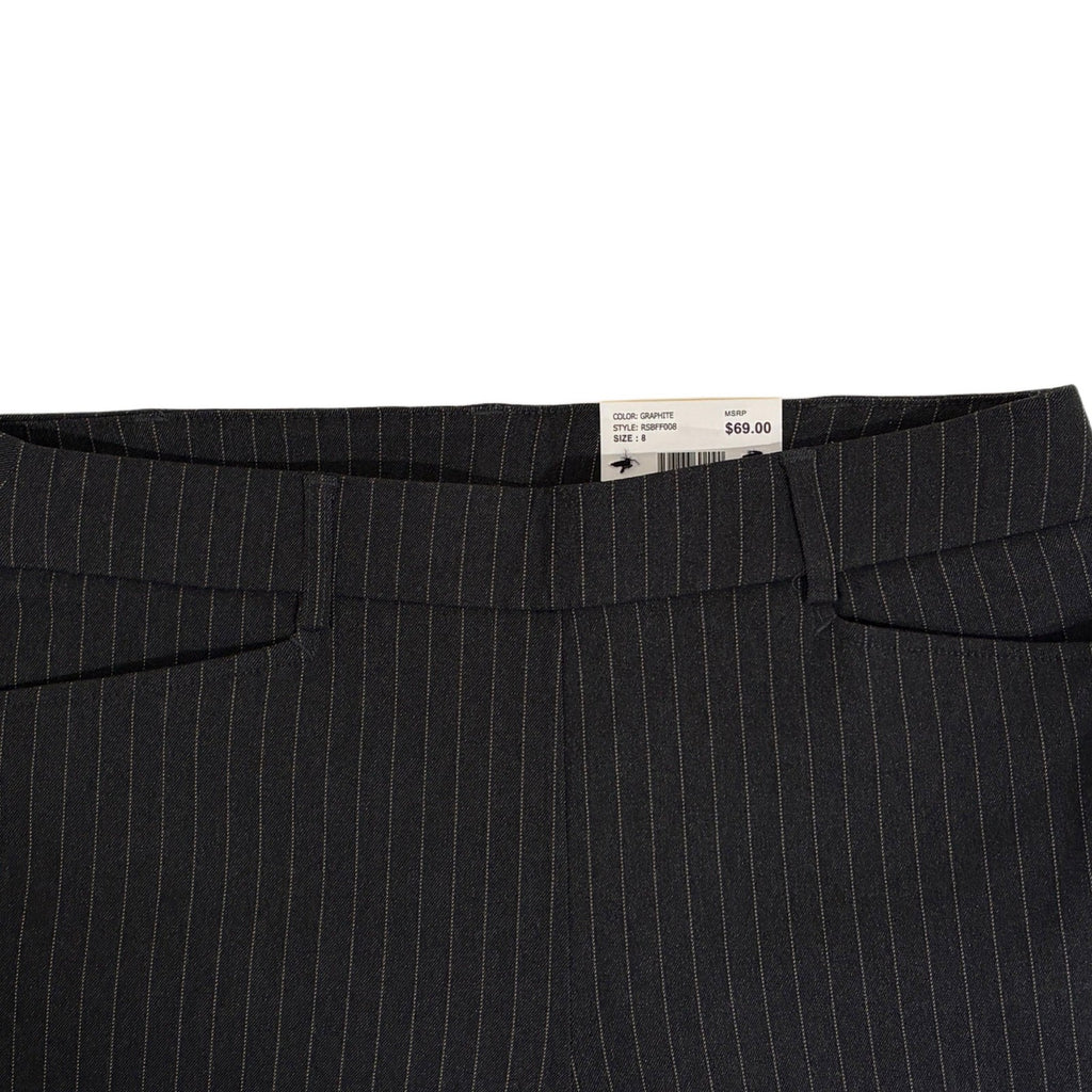 Rafaella black and white stripe woman's pants in size 8