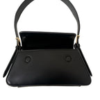 Zara Black Minimalist Baguette Shoulder Bag Silver Hardware Y2K Style