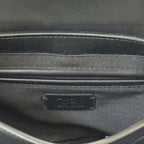Zara Black Minimalist Baguette Shoulder Bag Silver Hardware Y2K Style