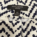 Ann Tylor woman's black and white cotton pants