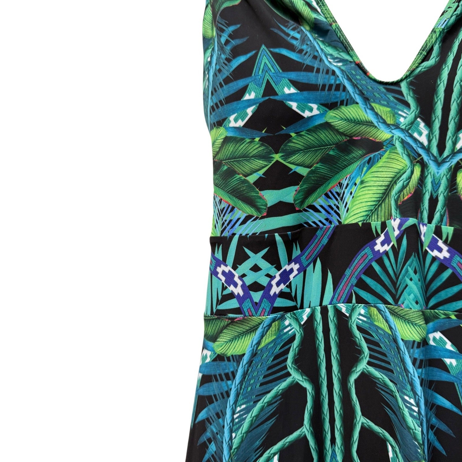 VESTEM MAXI BLUE FLORAL DRESS SIZE M