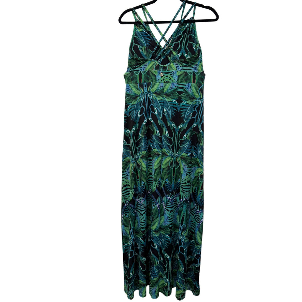 VESTEM MAXI BLUE FLORAL DRESS SIZE M