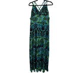 VESTEM MAXI BLUE FLORAL DRESS SIZE M