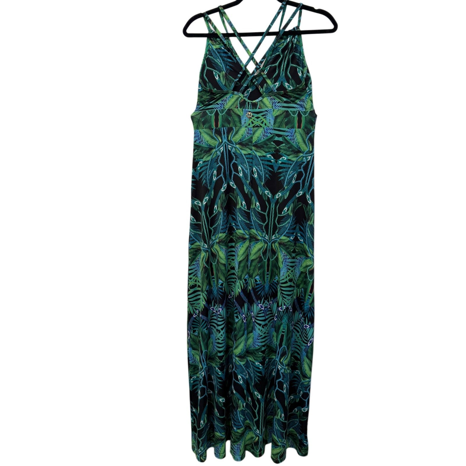 VESTEM MAXI BLUE FLORAL DRESS SIZE M