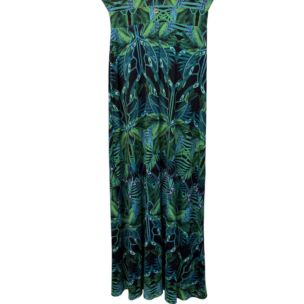 VESTEM MAXI BLUE FLORAL DRESS SIZE M