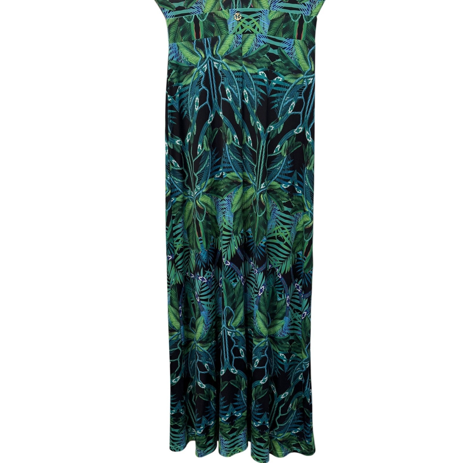 VESTEM MAXI BLUE FLORAL DRESS SIZE M