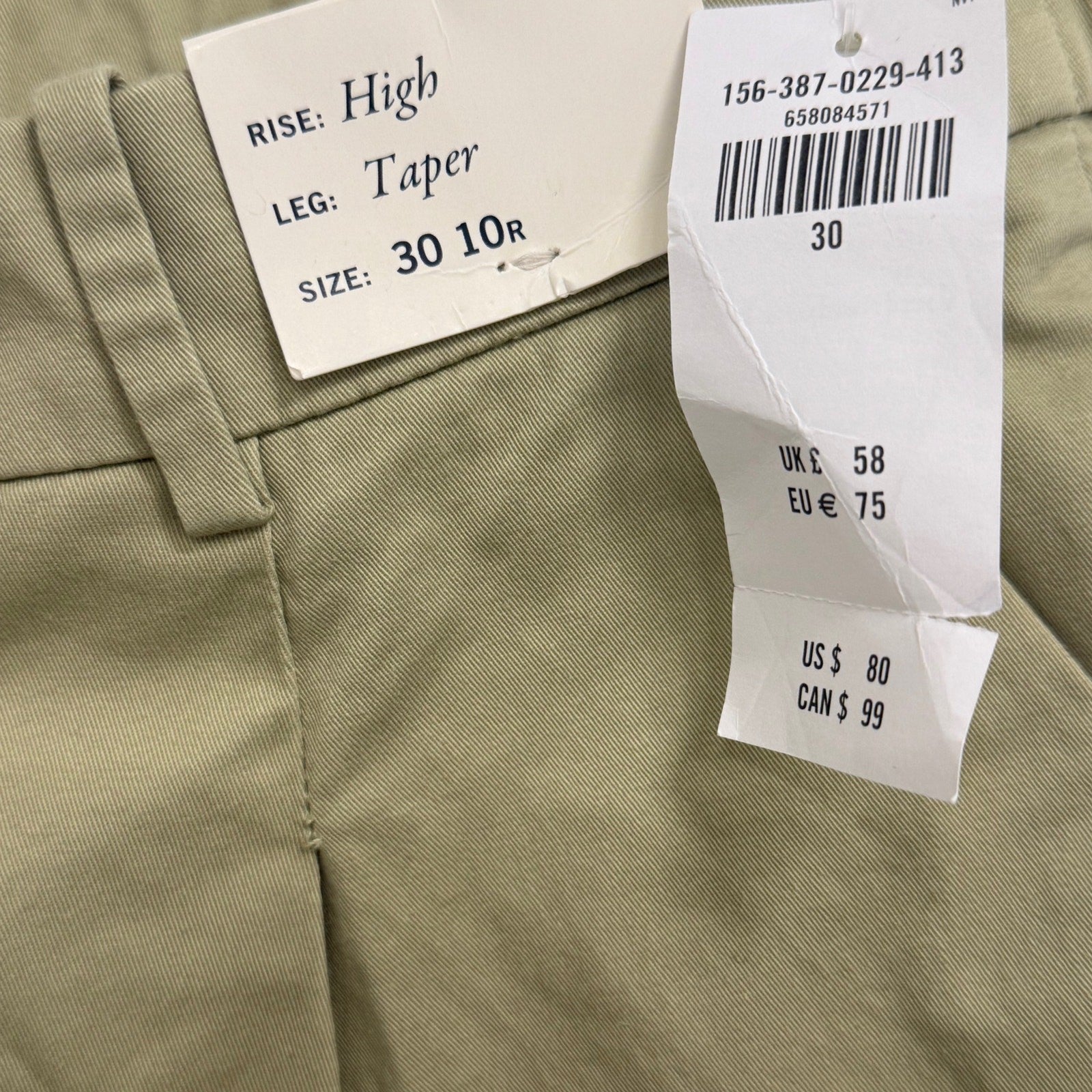 Abercrombie & Fitch New Beige Women's khaki pants size 30