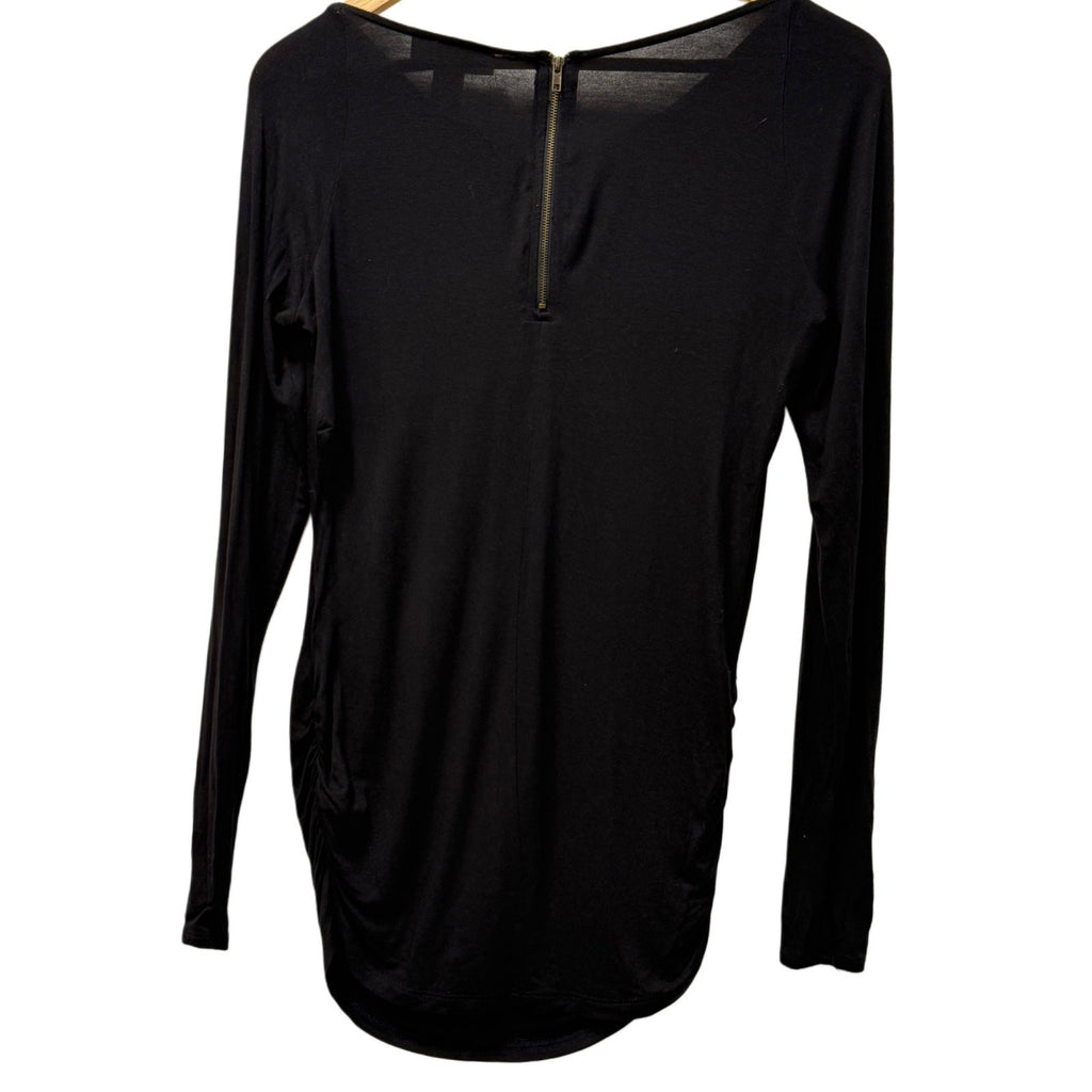 Black woman's Jessica Simpson spandex black top