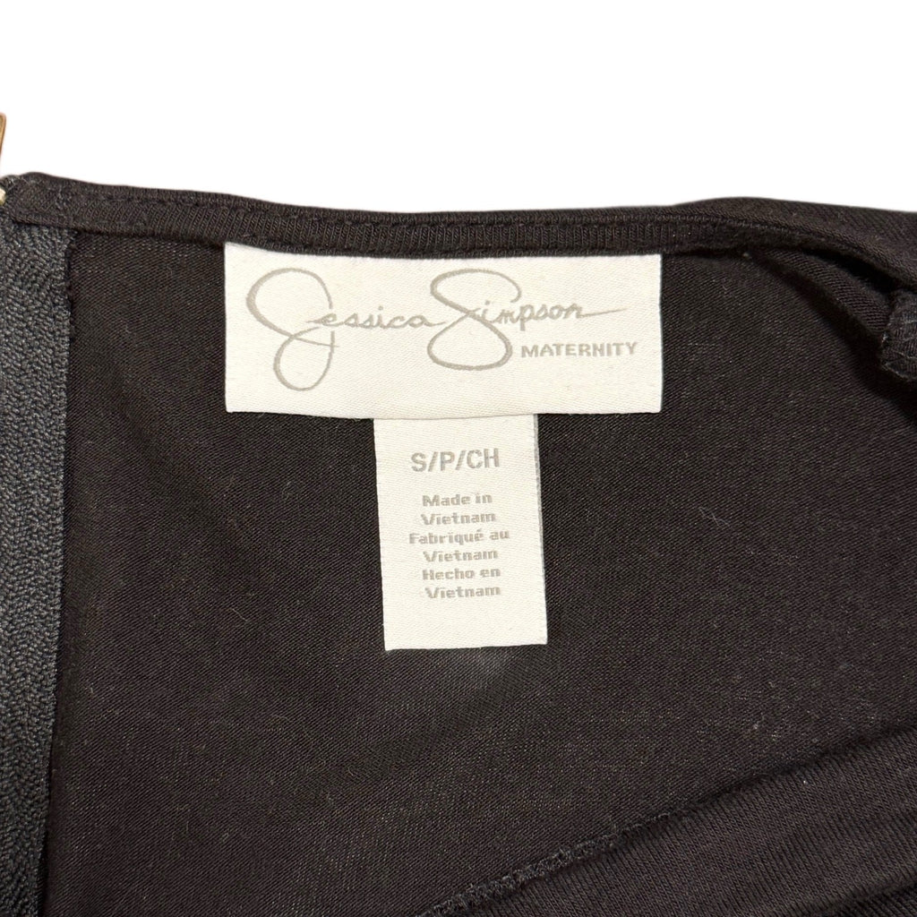 Black woman's Jessica Simpson spandex black top