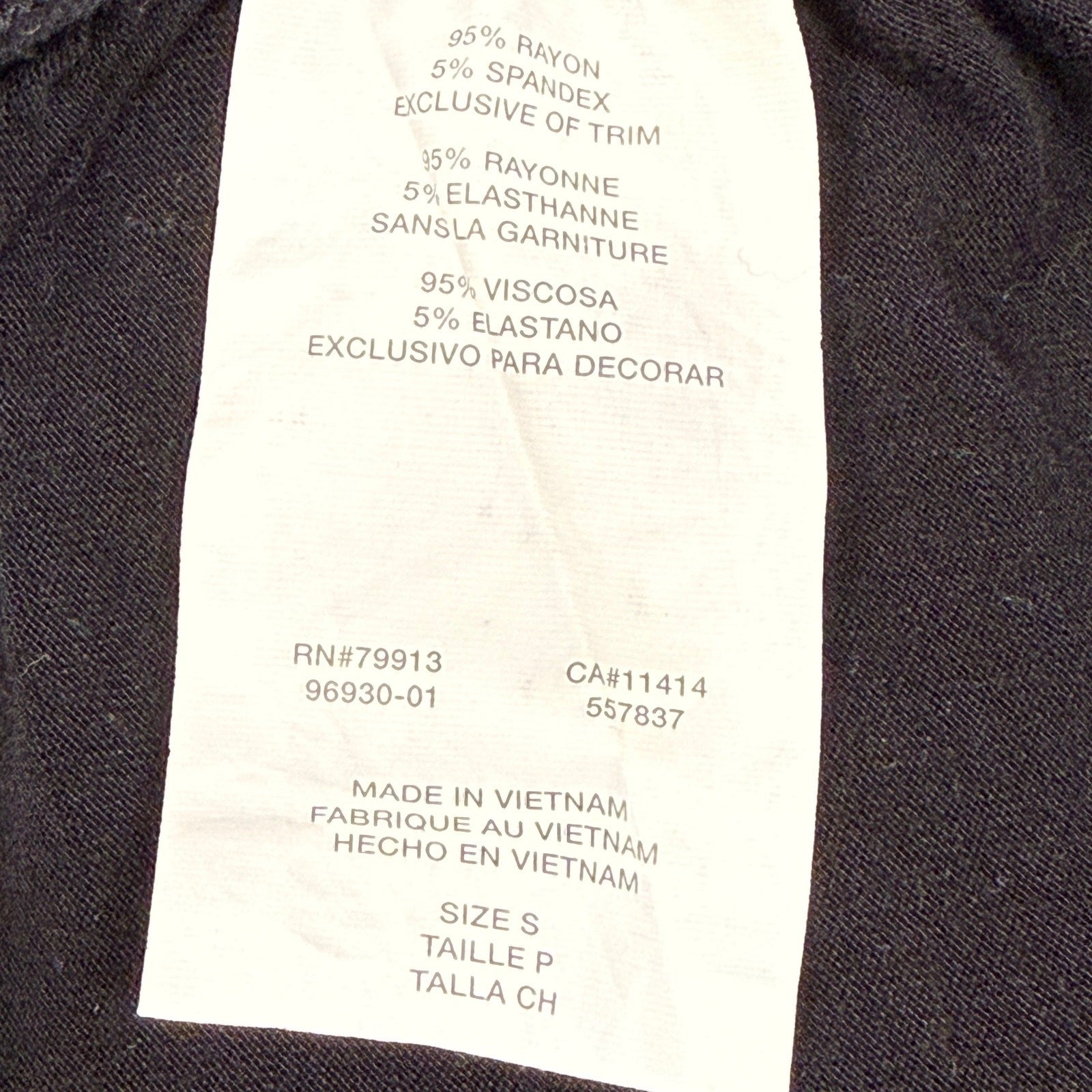 Black woman's Jessica Simpson spandex black top