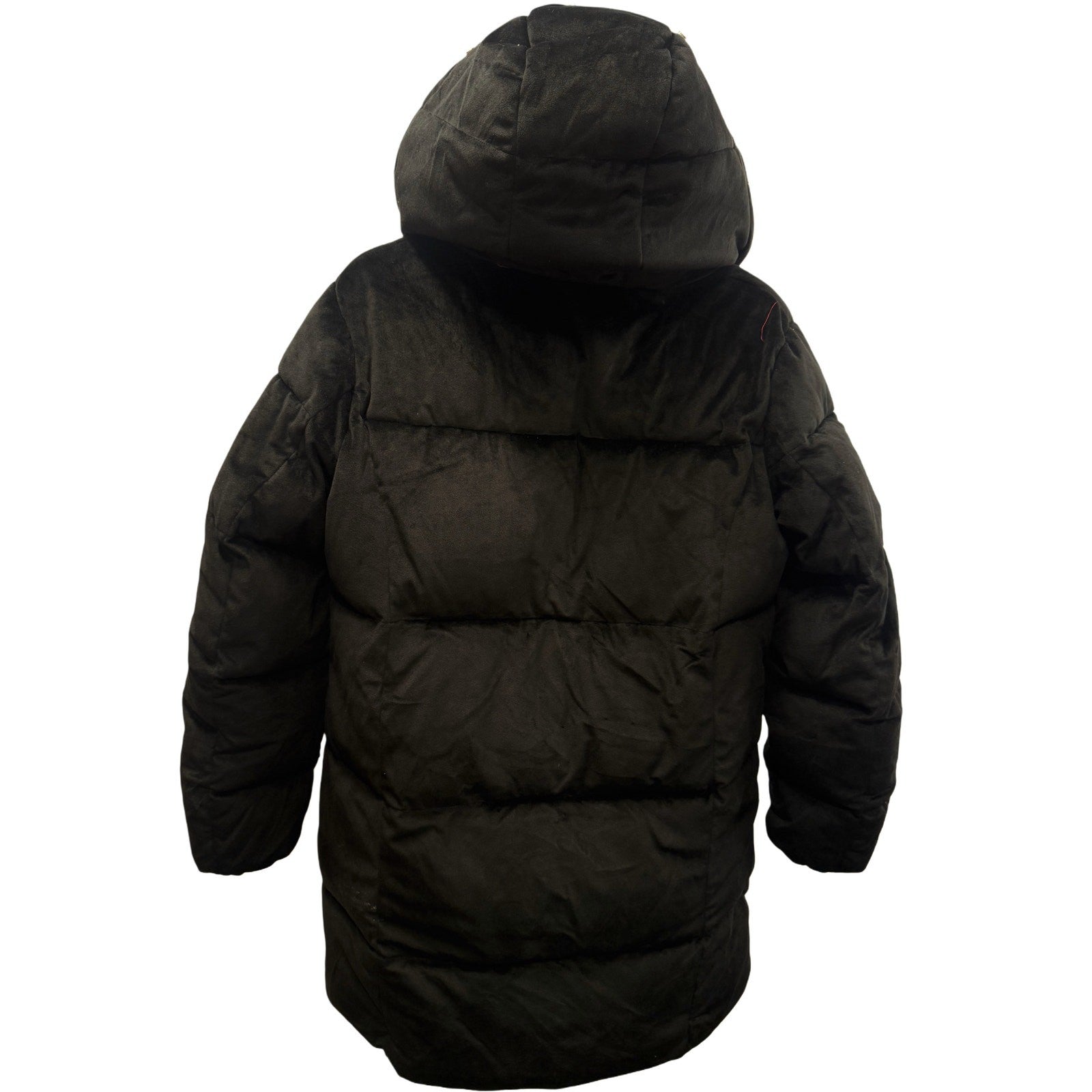 Unreal Fur Black Hooded Puffer Coat Women’s
