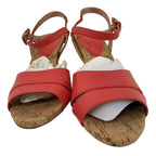 ANN KLIEN FLEX RED WEDGES SIZE 11 M NEW
