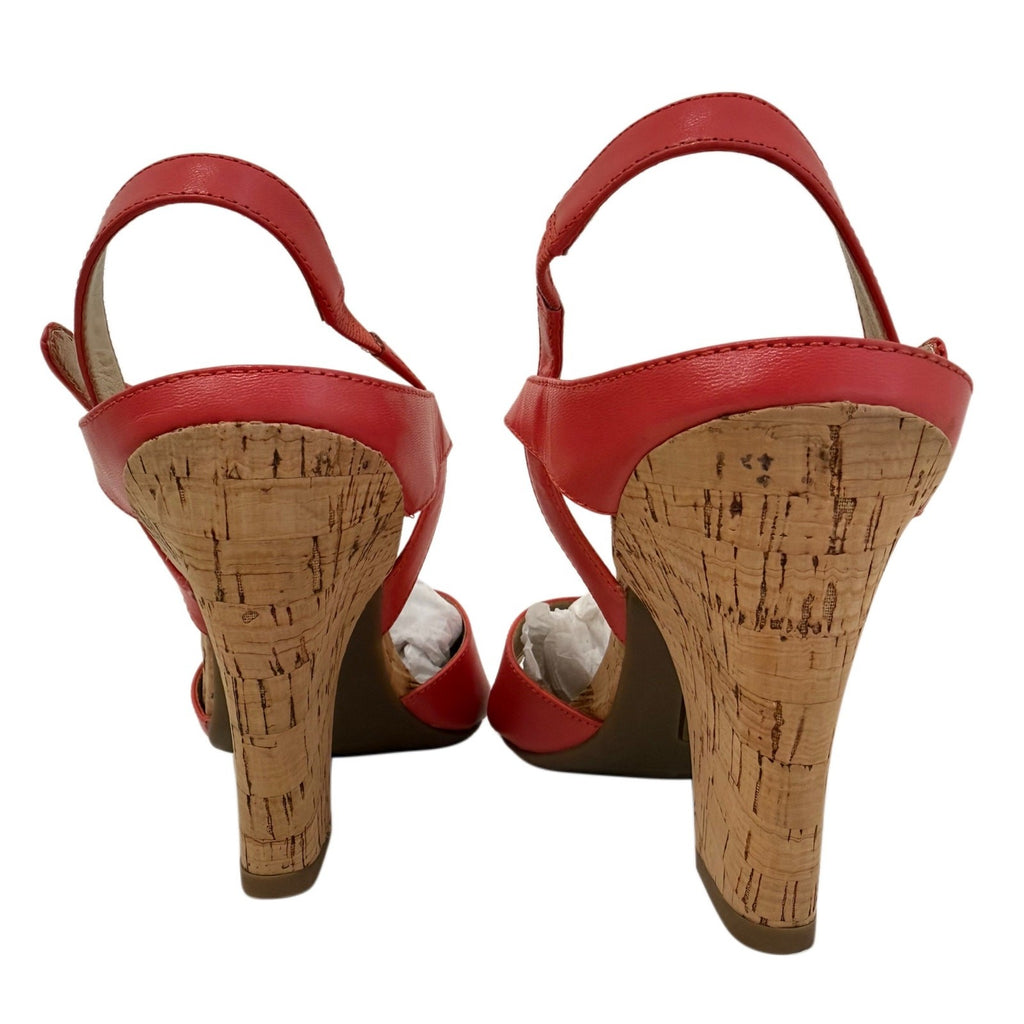 ANN KLIEN FLEX RED WEDGES SIZE 11 M NEW