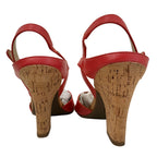 ANN KLIEN FLEX RED WEDGES SIZE 11 M NEW