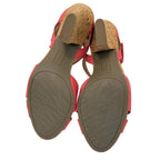 ANN KLIEN FLEX RED WEDGES SIZE 11 M NEW