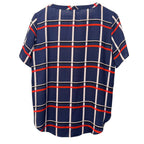Banana republic blue, red and white checkered woman' XS blouse