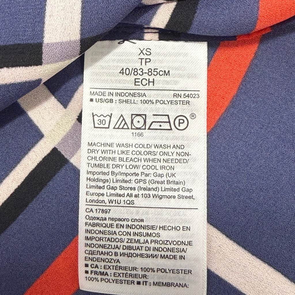 Banana republic blue, red and white checkered woman' XS blouse