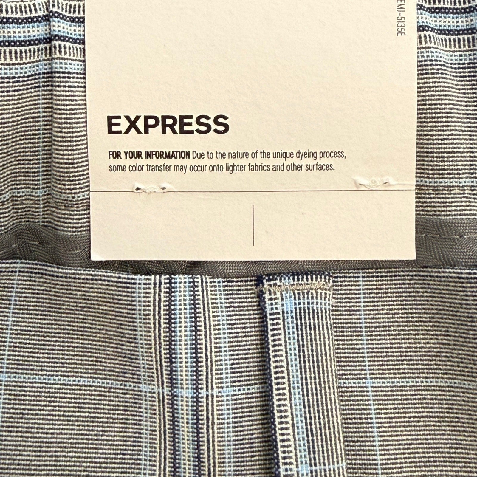 Express woman's checkered blue and grey woman's pants in size  29/30