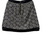 Floreat mini skirt in black and white circle pattern size 4