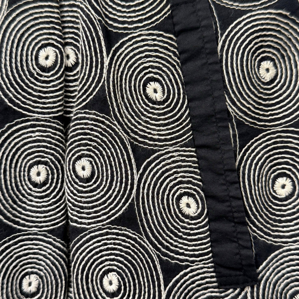Floreat mini skirt in black and white circle pattern size 4