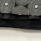 Floreat mini skirt in black and white circle pattern size 4