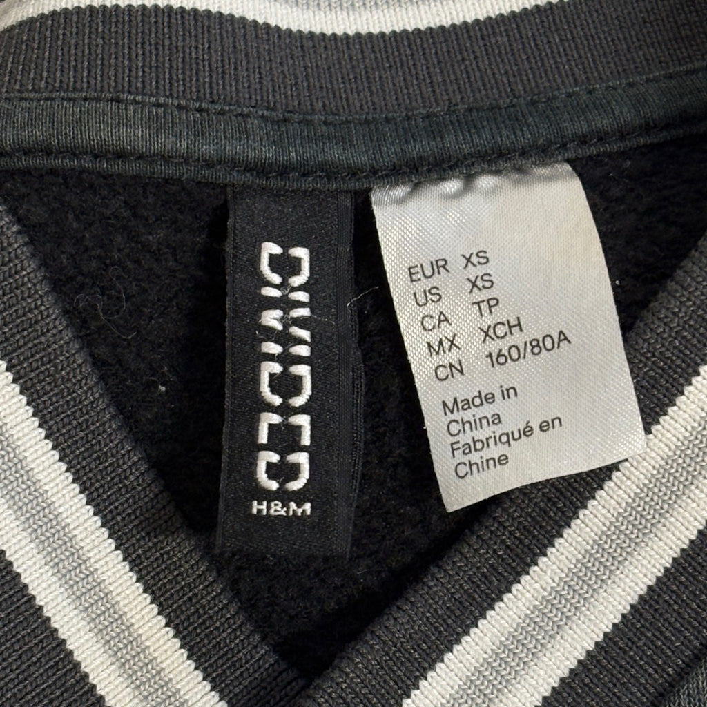 Women XS H&M Seattle Jersey top in black-grey