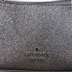 Kate Spade Glitter Crossbody Duo Bag NWT Purple/Gunmetal Sparkle