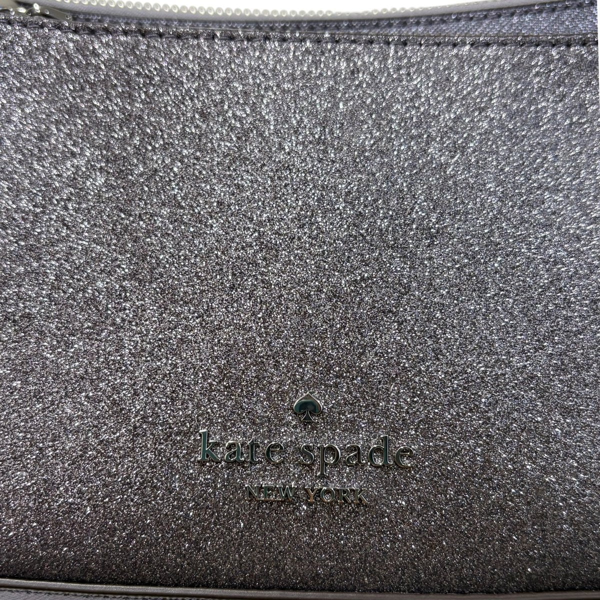 Kate Spade Glitter Crossbody Duo Bag NWT Purple/Gunmetal Sparkle