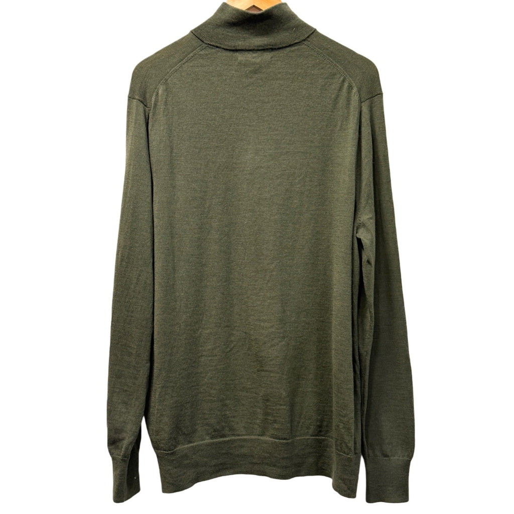 Brooks Brothers grey zipper men's cardigan