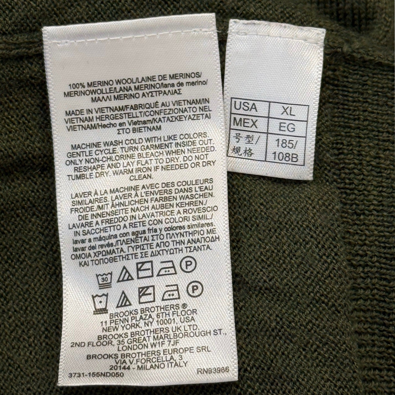 Brooks Brothers grey zipper men's cardigan