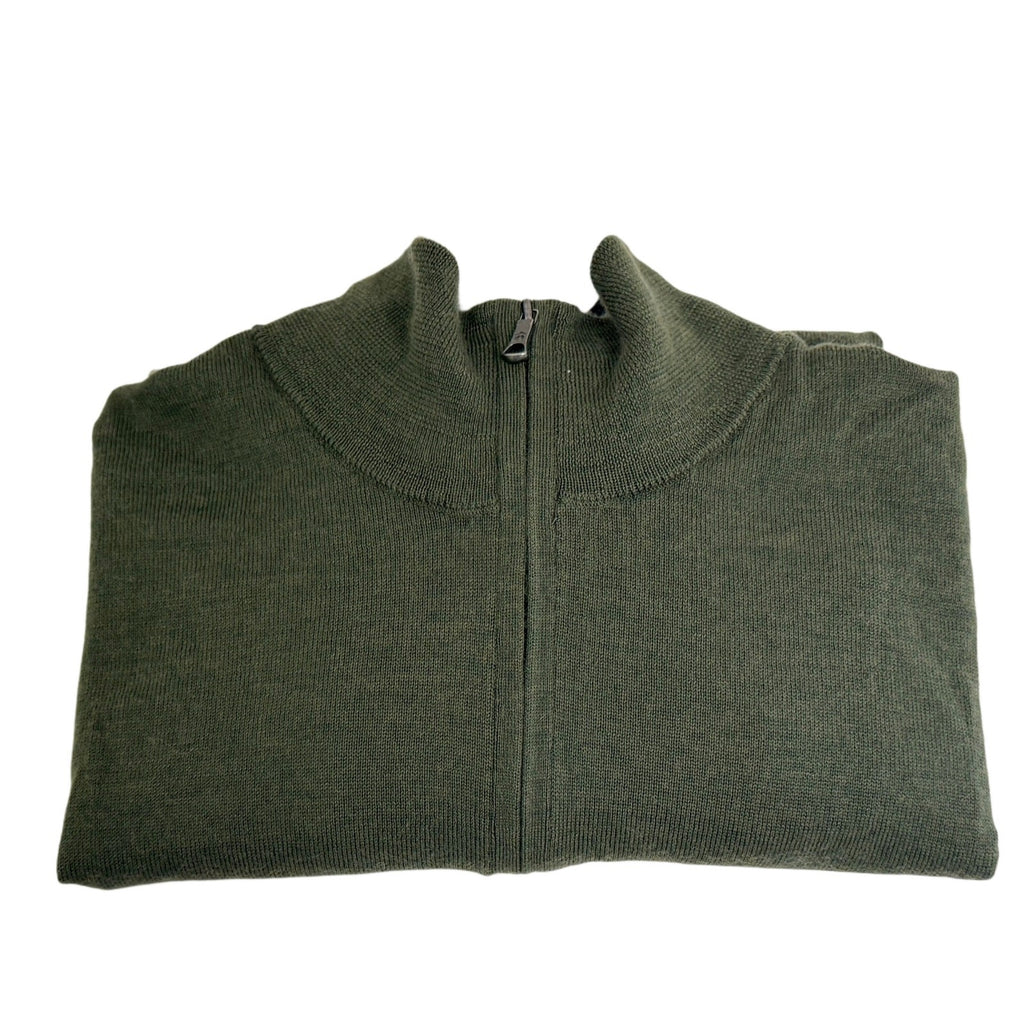 Brooks Brothers grey zipper men's cardigan