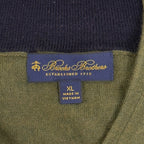 Brooks Brothers grey zipper men's cardigan