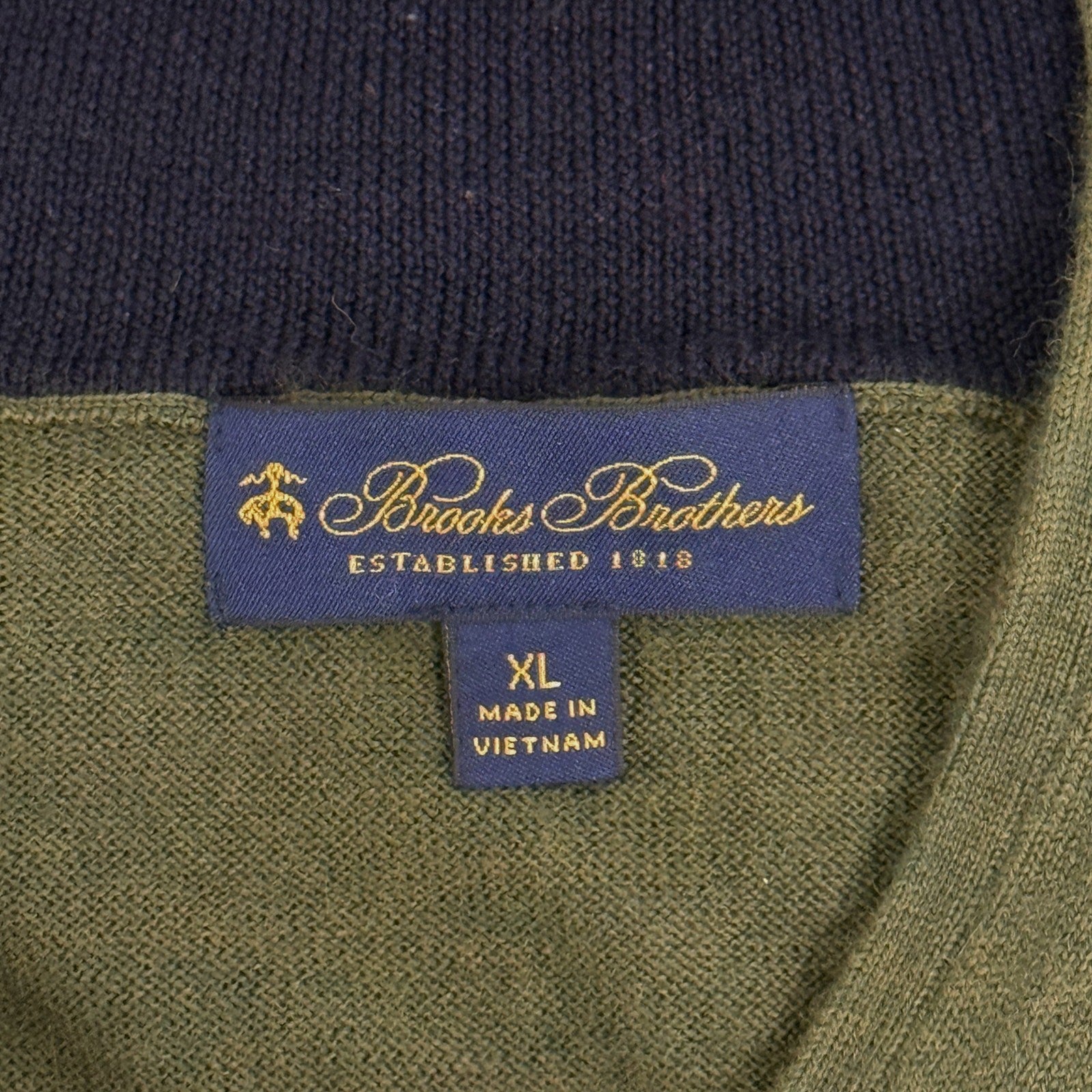 Brooks Brothers grey zipper men's cardigan