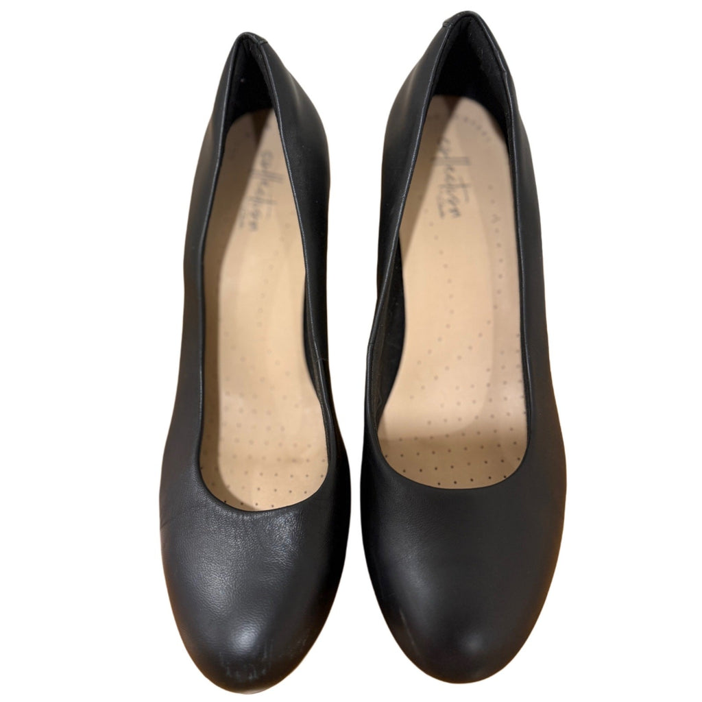 Clarks Woman's black heels for woman in size 8 1/2