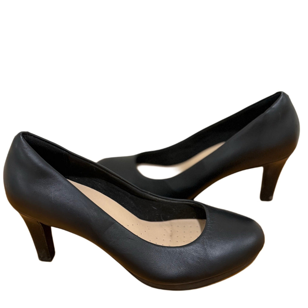 Clarks Woman's black heels for woman in size 8 1/2