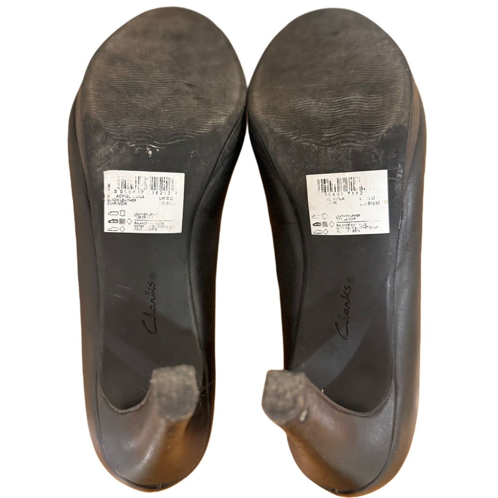 Clarks Woman's black heels for woman in size 8 1/2