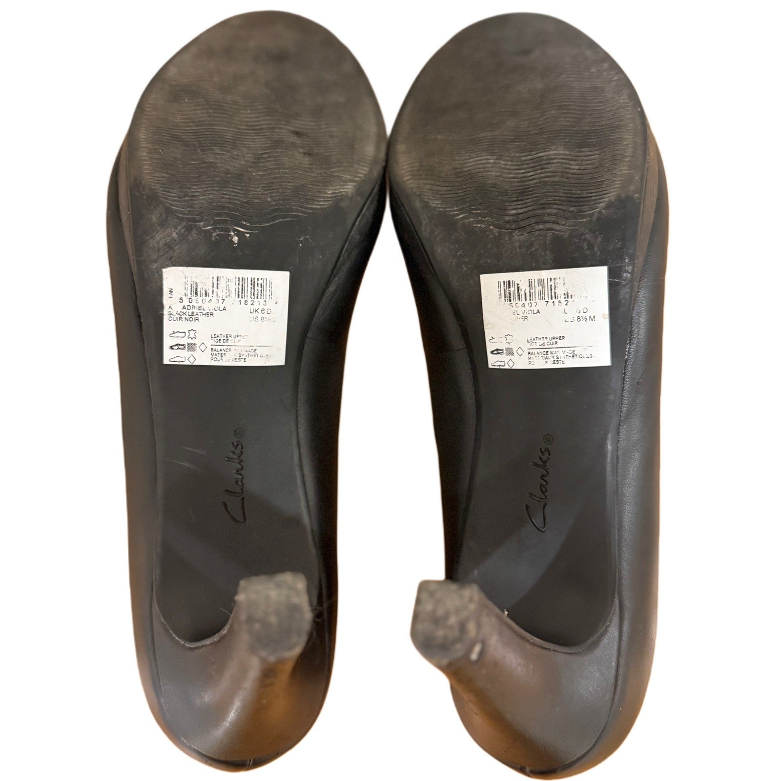 Clarks Woman's black heels for woman in size 8 1/2