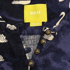 Maeve navy woman's shirt with white swans