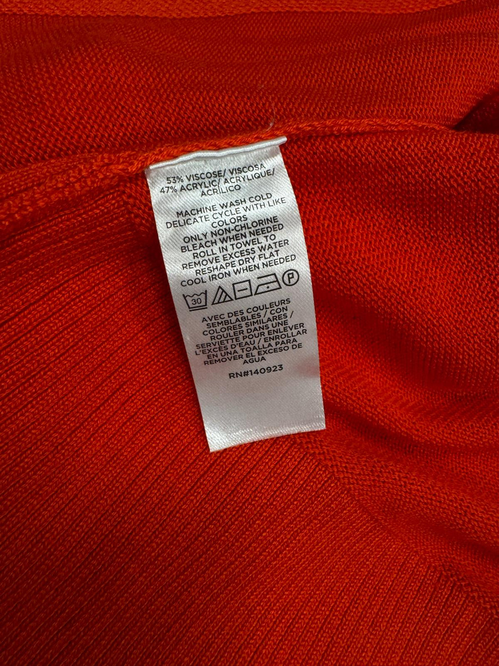 LOFT Open Front Cardigan Sweater Red Medium