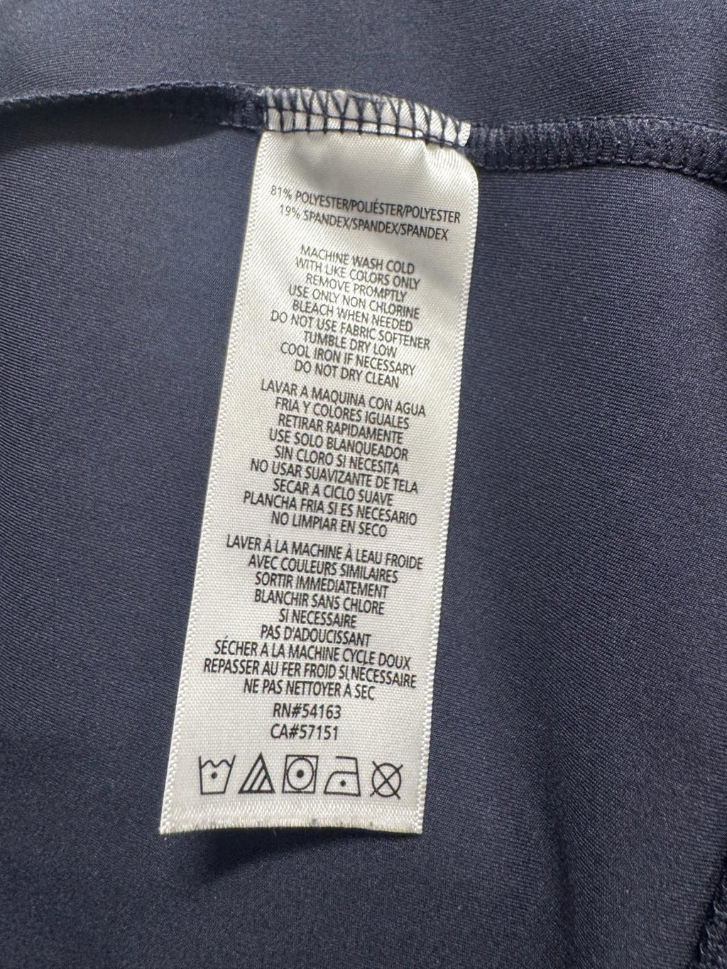 Navy Calvin Klein Performance Stretch pants and zip-up sweatshirt set